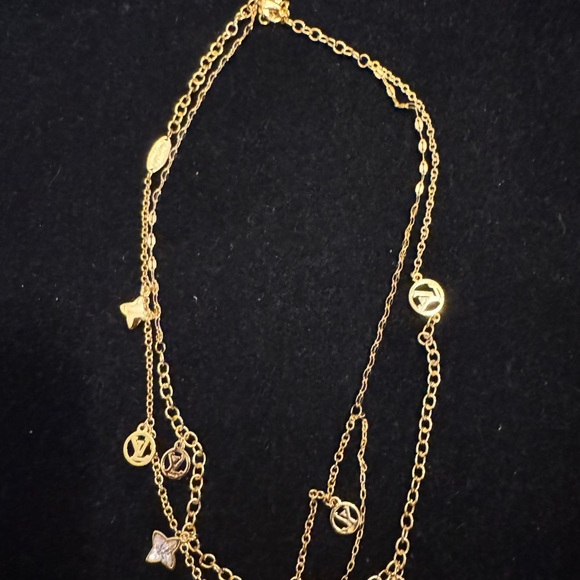 Louis Vuitton Gold Multi-Charm Necklace M61084 LE1224 - Picture 7 of 8
